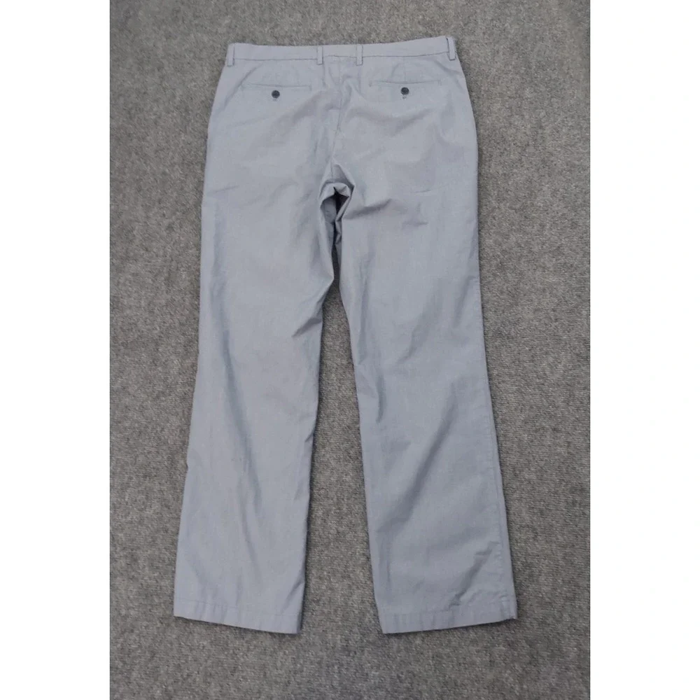 Banana Republic Kentfield Pants Mens 36x30 Blue Cotton‎ Chino Flat Front Preppy